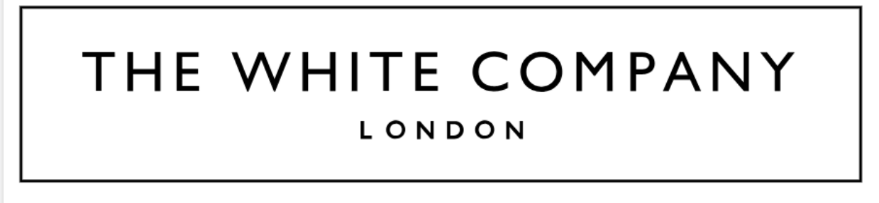 The white company logo