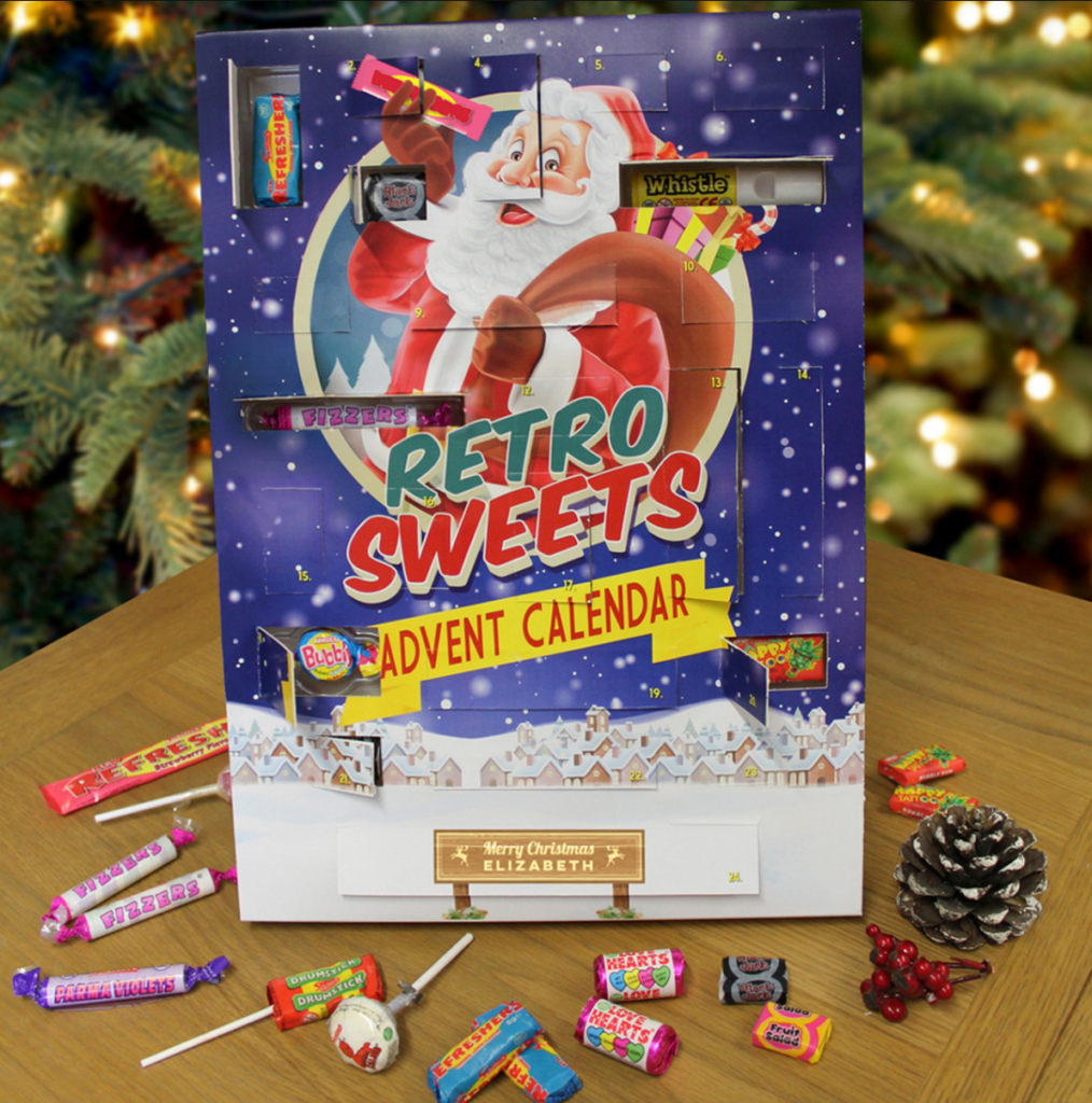Personalised Retro Sweets Advent Calendar Advent Alley Personalised Retro Sweets Advent Calendar Advent Alley