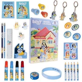 Bluey Advent Calendar With Stationery And Accessories