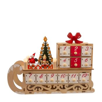 Harrods Kurt S Adler Light Up Sleigh Advent Calendar