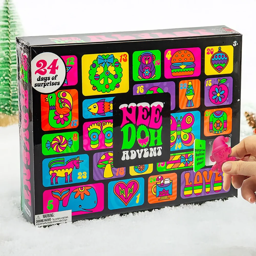 Menkind NeeDoh Advent Calendar 24 Squishy Treats For Stress Relief Fun
